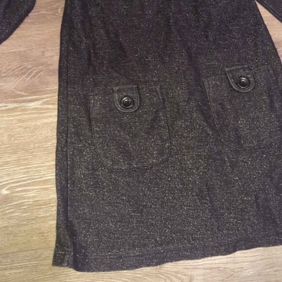 Tea Collection black sparkle tunic dress size 7 - Picture 2 of 5